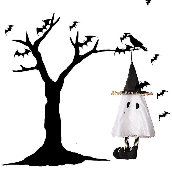 Halloween riippuvat sähköinen aave viehätys söpö valkoinen aave hattu nukke koristeet