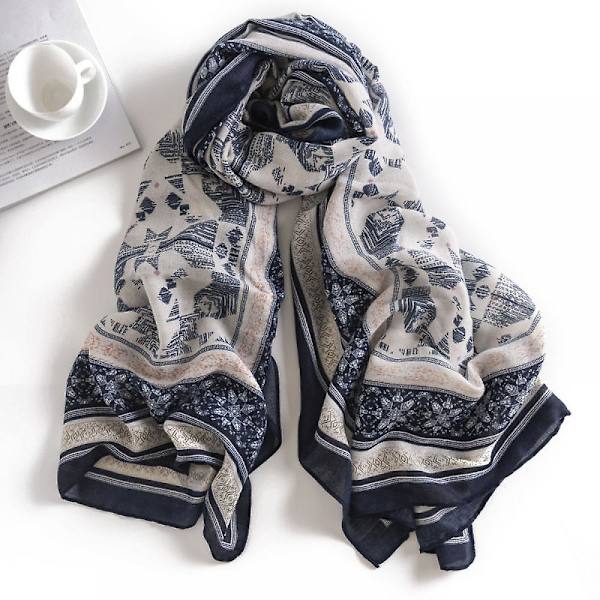 Damhalsduk Stor Lätt Blommig Vårscarf Modescarf Sjal Överdimensionerad Sjal Sjal Mors Dag Alla hjärtans dag Present (70 tum)