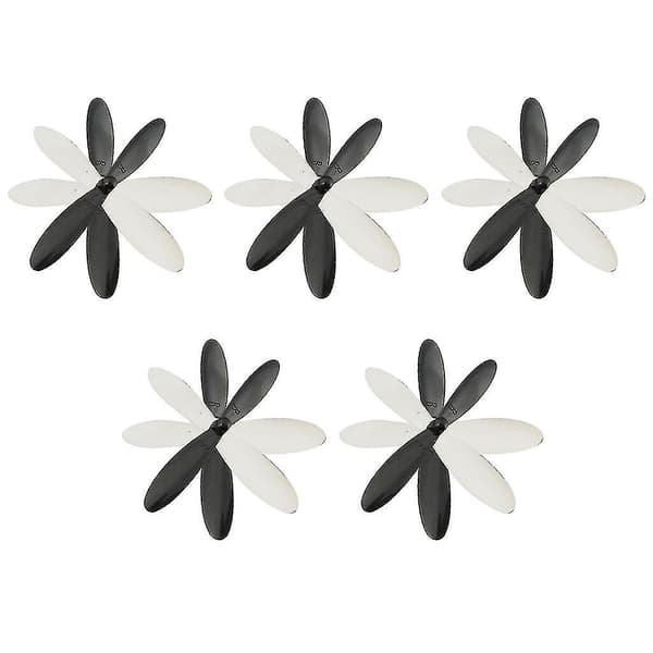 20 stk propellerer erstatning for Hubsan X4 H107 tilbehør svart+hvit
