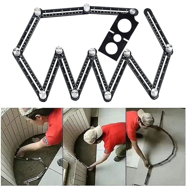 Mallverktyg - Vinkeljigg - Flerfunktionsvinkelmätare - Aluminiumlegering
