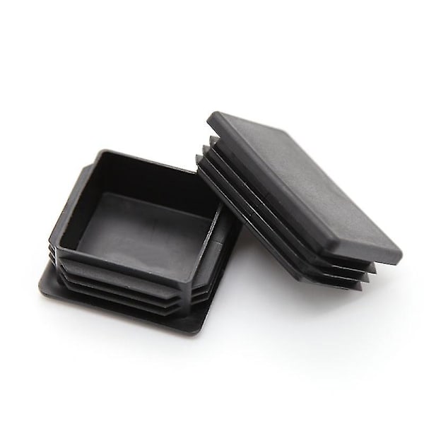 40 st 1-1/2 tum fyrkantig plastplugg, rörplugg, fyrkantig innerplugg, rörledningsändlock, hållbar stolsglid