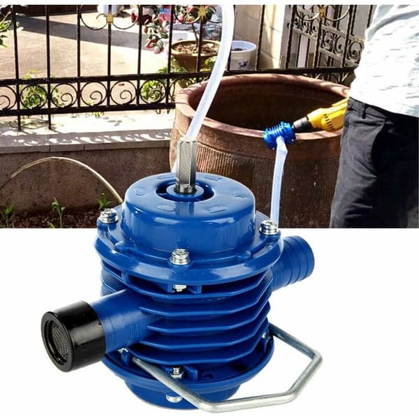 Handborr Pump, Mini Hand Plast Självprimning Vattenpump för Hemträdgård