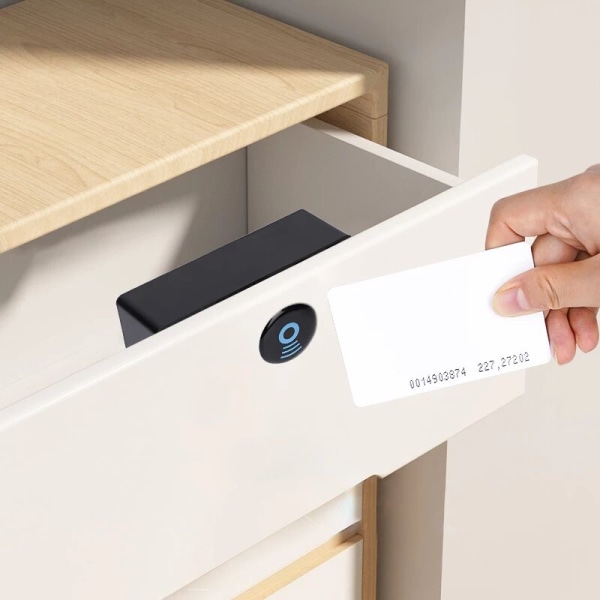 Smart elektroniskt lås osynlig sensor skåp lås smart dörrlås digital IC-kort låda garderob hårdvara 1set