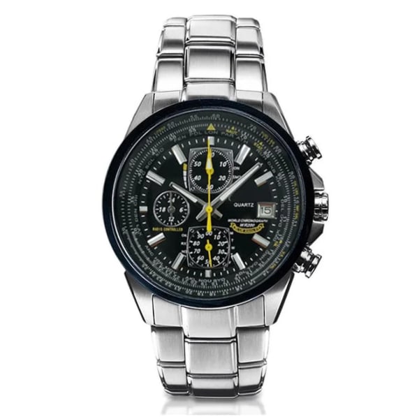 Angel Series Flygande watch för män - elegant design, vattentät & timing Quartz, 50 % erbjudande (svart)
