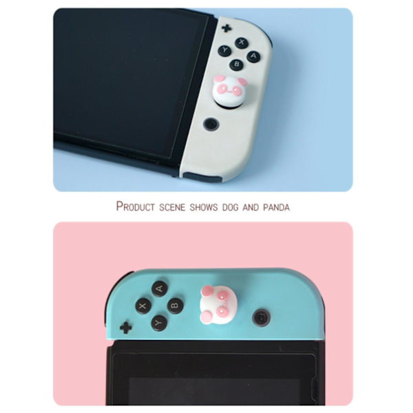 4x Analoga styrspaks tumgrepp joystick-greppskydd för Switch/Switch Lite/oled