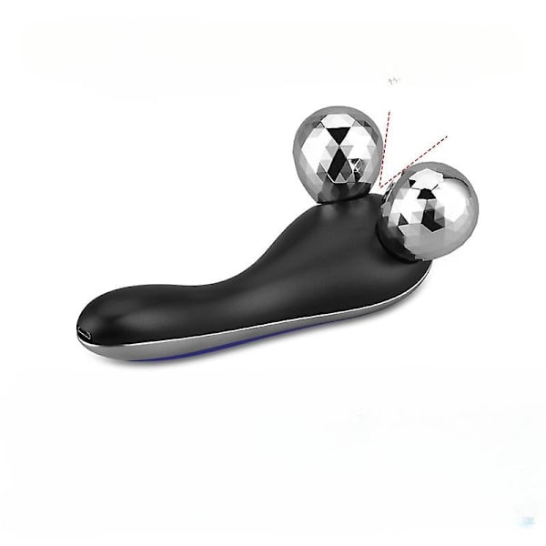 3D rull ansiktsmassageapparat smal ansikte helkroppsform bantning（Blå）
