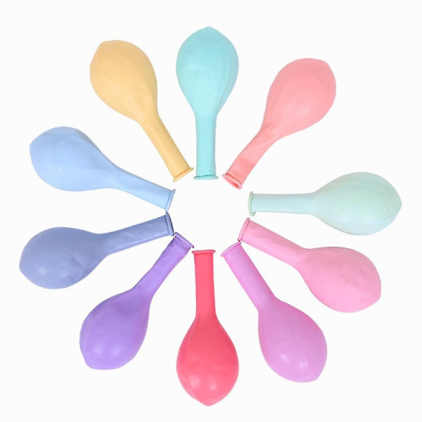 Macaronballonger, 5-tums latexballonger, en mängd olika färgkombinationer att välja mellan, perfekta för att skapa en festlig atmosfär (chroma)