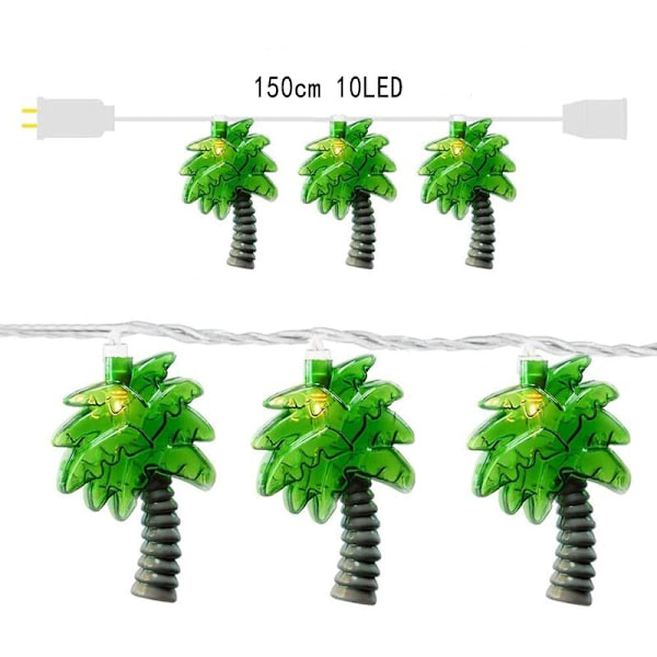 Palmträd ljusslinga, med 10/20 minilampor, för strand, sovrum, fest, dekor-10lampor