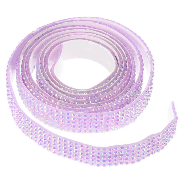 Rulle selvklæbende rhinsten glitterbånd til DIY tøj håndværk glitter rhinsten strimler (90.00X1.00X0.20CM, som vist på billedet)