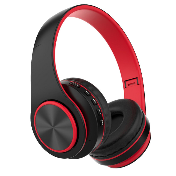 Hörlurar Trådlösa Bluetooth Headset Subwoofer Bluetooth 5.0 Mobil Dator Spel Musik Sport Spel Hörlurar 20240401（Svart）