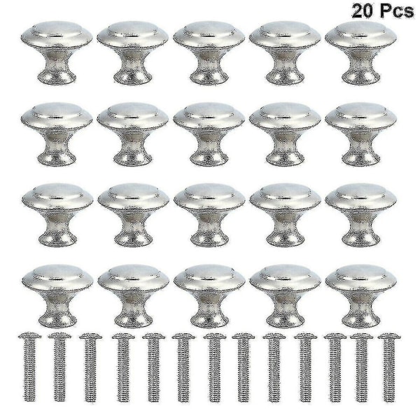 20pcs Door Knob Cabinet Handles Cupboard Drawer Kitchen Stainless Steel