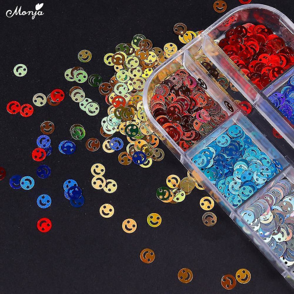 3264 Blandade 3d Diy Charm Nail Art Måne Stjärna Guld Metall Nitar Nitar