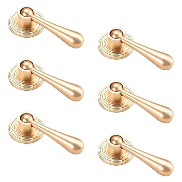 6 st zink-legering skåpdörrhandtag