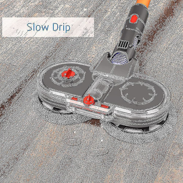 Elektrisk mopptillbehör för Dyson V7 V8 V10 V11 V15 dammsugare, våt och torr Dyson mopp och moppborste