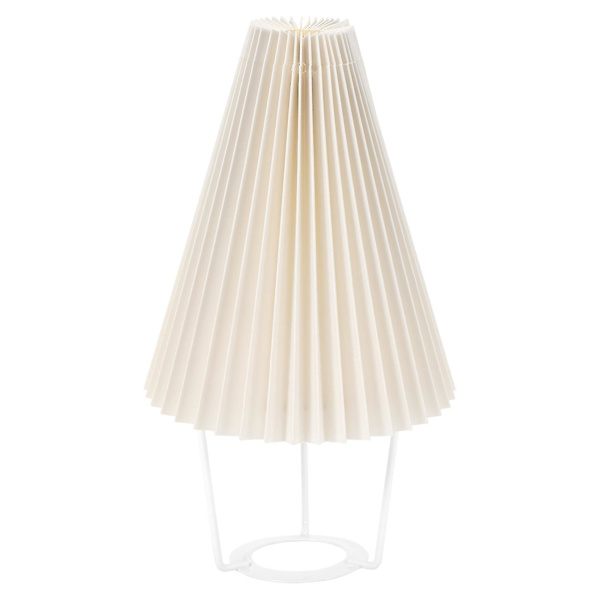 Plisseret lampeskærm bordlampe gulvlamper japansk stil plisseret lampeskærm kreativ skrivebordslampe Shad（beigegul）