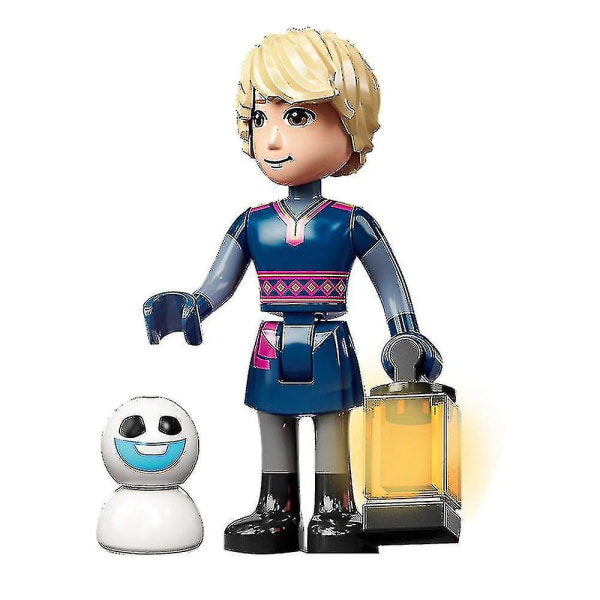 5 st Frozen-serie Minifigurer Byggklossar Kit, Elsa Anna Mini Actionfigurer Leksaker Fans Gåvor Heminredning