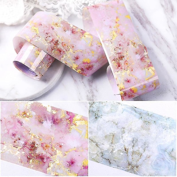 2 200006154 Marble Series Nails Art Transfer Stickers