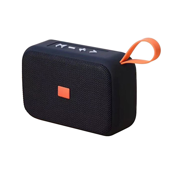 Tyg Bluetooth-högtalare, bärbar kortinsats, USB-minihögtalare, elektronisk gåvohögtalare（Svart）