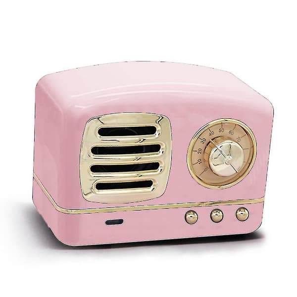Bärbar Bluetooth Retro-högtalare, Trådlös Mini Vintage-högtalare Med Rik Bas