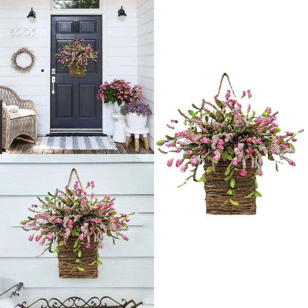 Spring Summer Door Hanger Wreath Fashion Front Door Wall Hanging Ornament