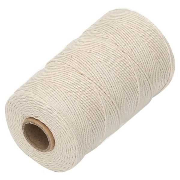 Baker Twine 200m, 3-trådig bomullsgarn för köket, livsmedelssäkert. Perfekt för knutar, för fjäderfä, korv, läxor, hantverk