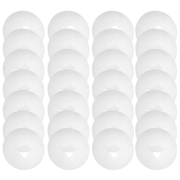 100 ST Engångskudde för massagehuvud Cover Cover (28,5x28,5x0,5 cm, vit)