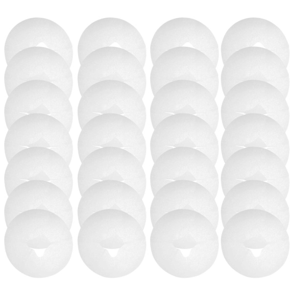 100 stk engangs hodeputetrekk for massasje, putetrekk for ansikt, putetrekk (28,5 x 28,5 x 0,5 cm, hvitt)