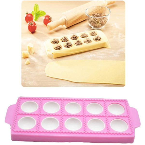 Ravioliform i silikon, set för att göra dumplings, empanada-pressform, ravioli-kött-press, köksredskap för bakning