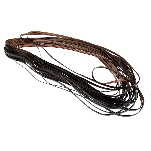 1 rulle plast rottingmaterial DIY rottingstol reparationsmaterial (3200X0.8cm, brun)