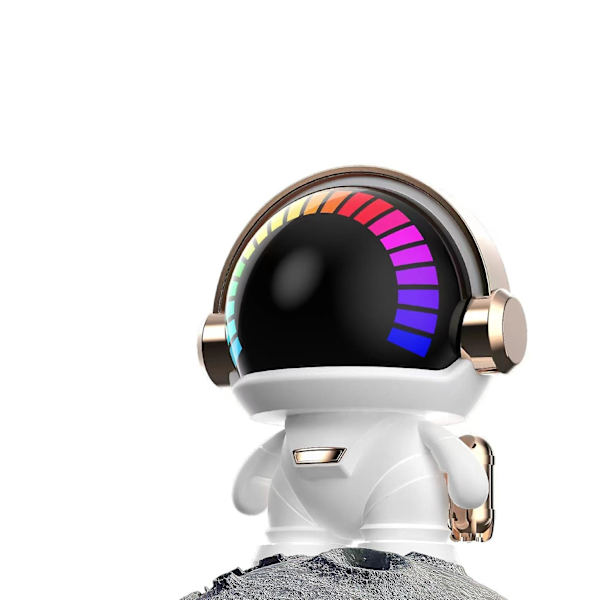 Astronaut Trådlös Bluetooth Högtalare Bärbar Mini Skrivbord Ljud Utomhus Subwoofer Present (Vit)