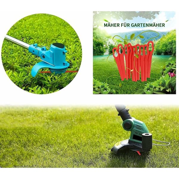 Kantklipparblad, 100 st plastutbytesblad, plastkantsklipparblad, kantklipparutbytesblad i plast för kanttrimmer