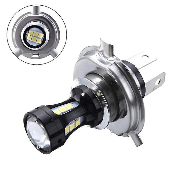 Slitstark Bright LED Hi-lo Beam Strålkastare Strålkastare Lampa Glödlampa 1st H4/h7 Bil 3030 Låg förbrukning 6500k 12-24v Motorcykel#259515（H7）