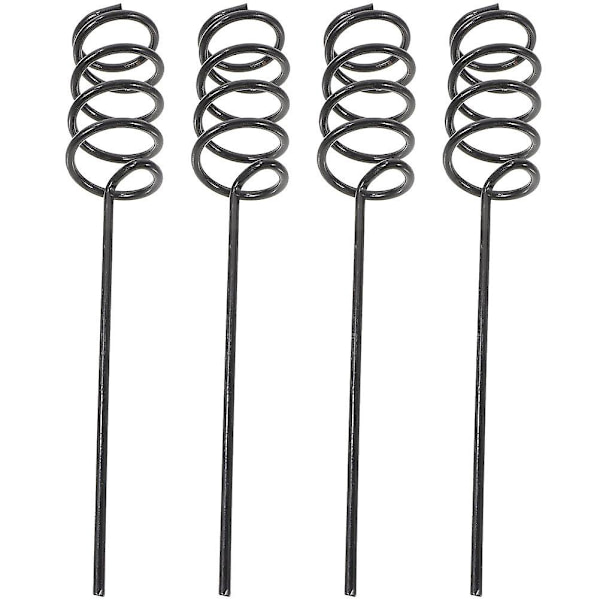 4-pakks fiskestang holder profesjonell fiskestang holder fiskeutstyr (30.00X5.00X5.00CM, svart)