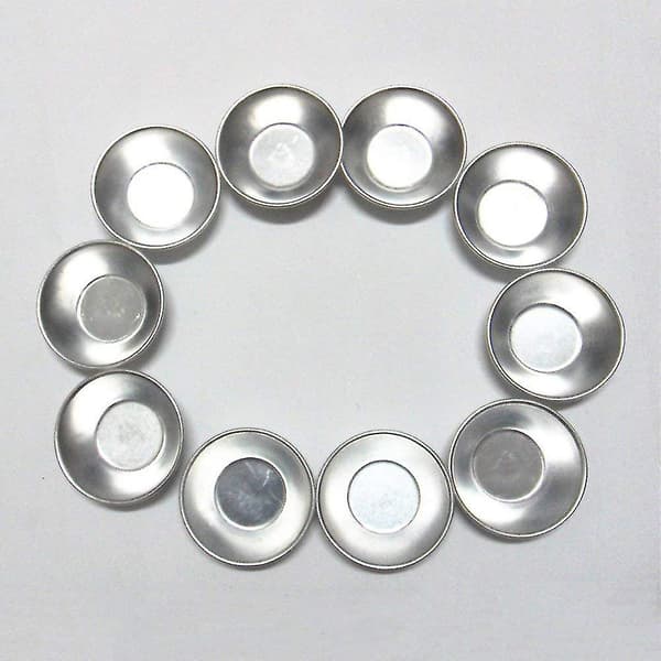 20 st Anodiserad aluminiumäggpaj Cupcake kakform Puddingform