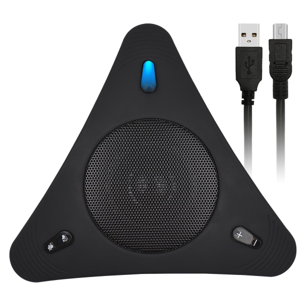USB högtalartelefon Konferensmikrofon med högtalare rundstrålande mikrofon  eko-avstängning PC (svart) d1fe | Fyndiq