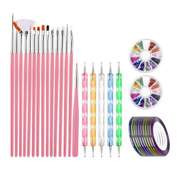 Nagelkonstborste Set Ultra Tunna Nagelpaljetter Nagelkonst Kits & Tillbehör