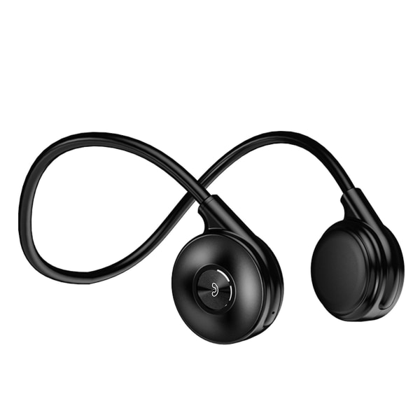 Trådlösa Bluetooth-hörlurar utomhus stereo öronsnäckor - Konduktionshörlurar sport headset mikrofon FAN0554（Svart）