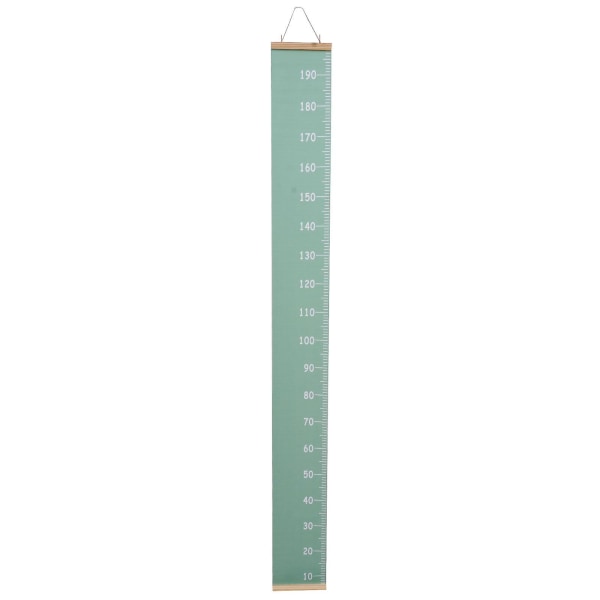 1 stk kreativt høydediagram anheng dekorativt vegganheng for hjemmebruk barnehøydediagram (200X20X2,5 cm, grønt)