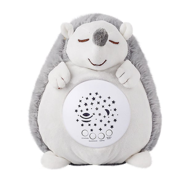 Baby Sleep LED-belysning Plysch Stoppade Nattljus Projektor Leksak Med Musik Present（A）