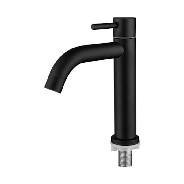 Badrumsvaskkran, Triomphe rostfritt stål enkel handfatskran, snygg vintage-design, matt svart matt svart badrum, enkel kylare, toalett