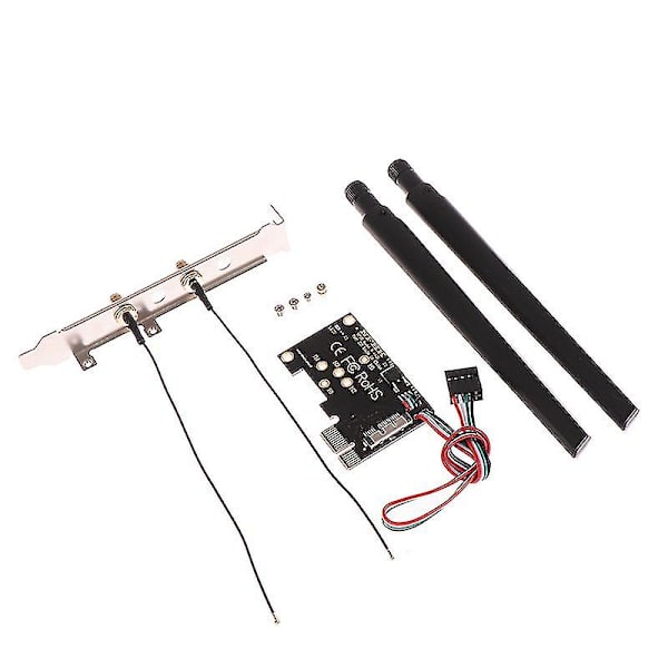 Pcie X1 Til Bcm94360cs2 Wifi Modul Trådløst Netværkskort Adapter Kort Adapter（one size）