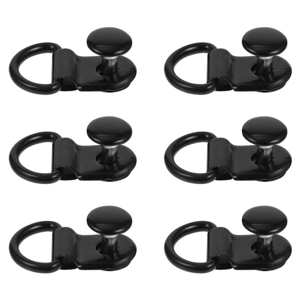 30 sæt udskiftelige håndtasker knapper, premium skoknapper, håndtasker spænder (0.9X1.4CM, sort)