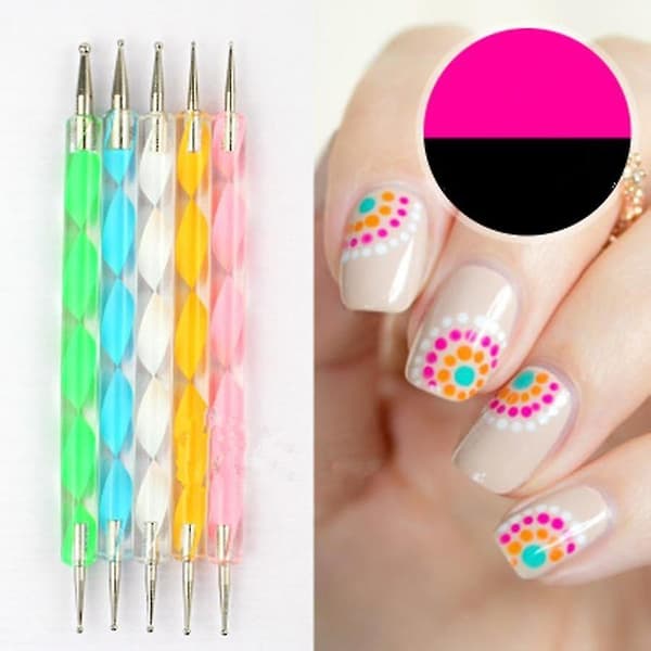 B Nail Art Dotting Maleri Pen Manikyrsett