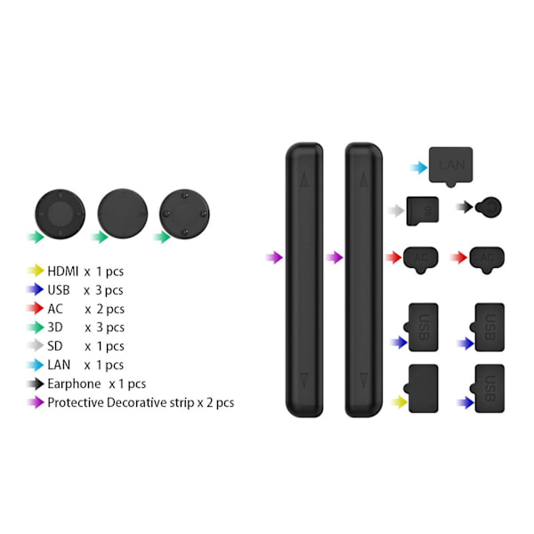 Dammskydd i silikon för Switch/Switch Oled