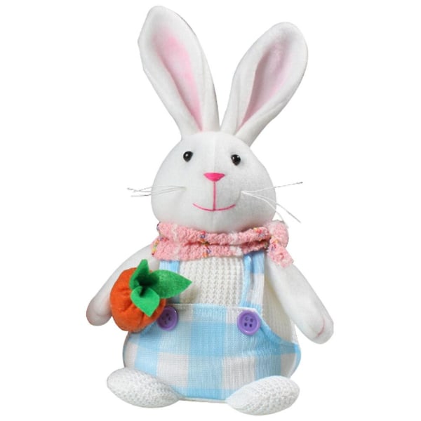 Easter Bunny Doll Decoration Cartoon Plush Standing Rabbit Model Party Props (24X11CM, Picture 2)