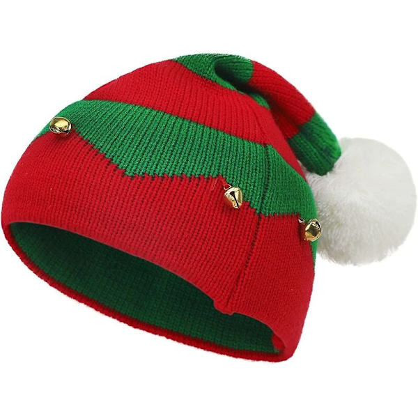 FlkwoH Barnens Julhatt Pälsboll Söt Liten Klocka Hjort Jul