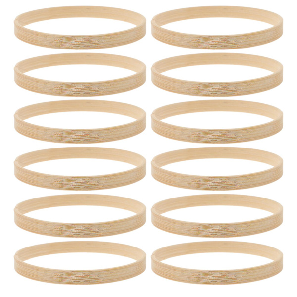 12 kpl 10 cm:n unisieppari DIY-rengas pyöreä bambukehys askartelu- ja materiaalit (10 cm, kuten kuvassa näkyy)