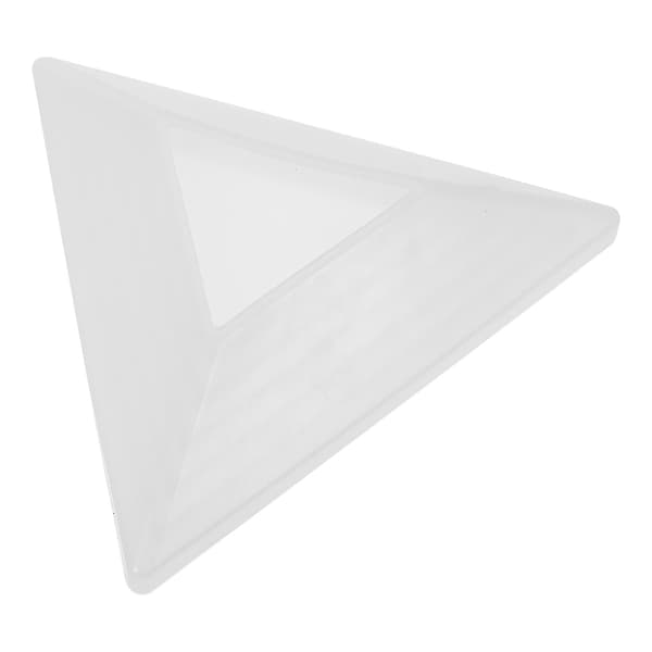 1 st Silikonform Praktisk Hållbar Hög Kvalitet Triangulär Bricka Form Förvaringsbricka Gjutform (16.2X14.2cm, Vit)