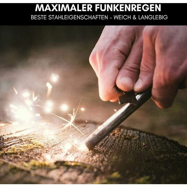 2x bärbar flinta tändare magnesium firestick firesteel