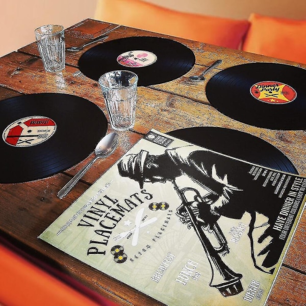 4x Plasser - Vinylplater